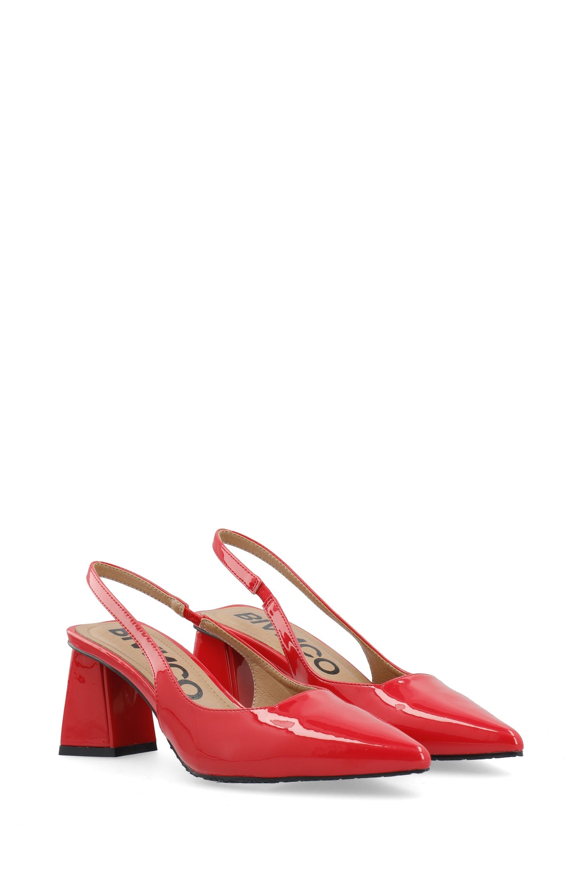 Biamaralyn Slingback Patent - Red