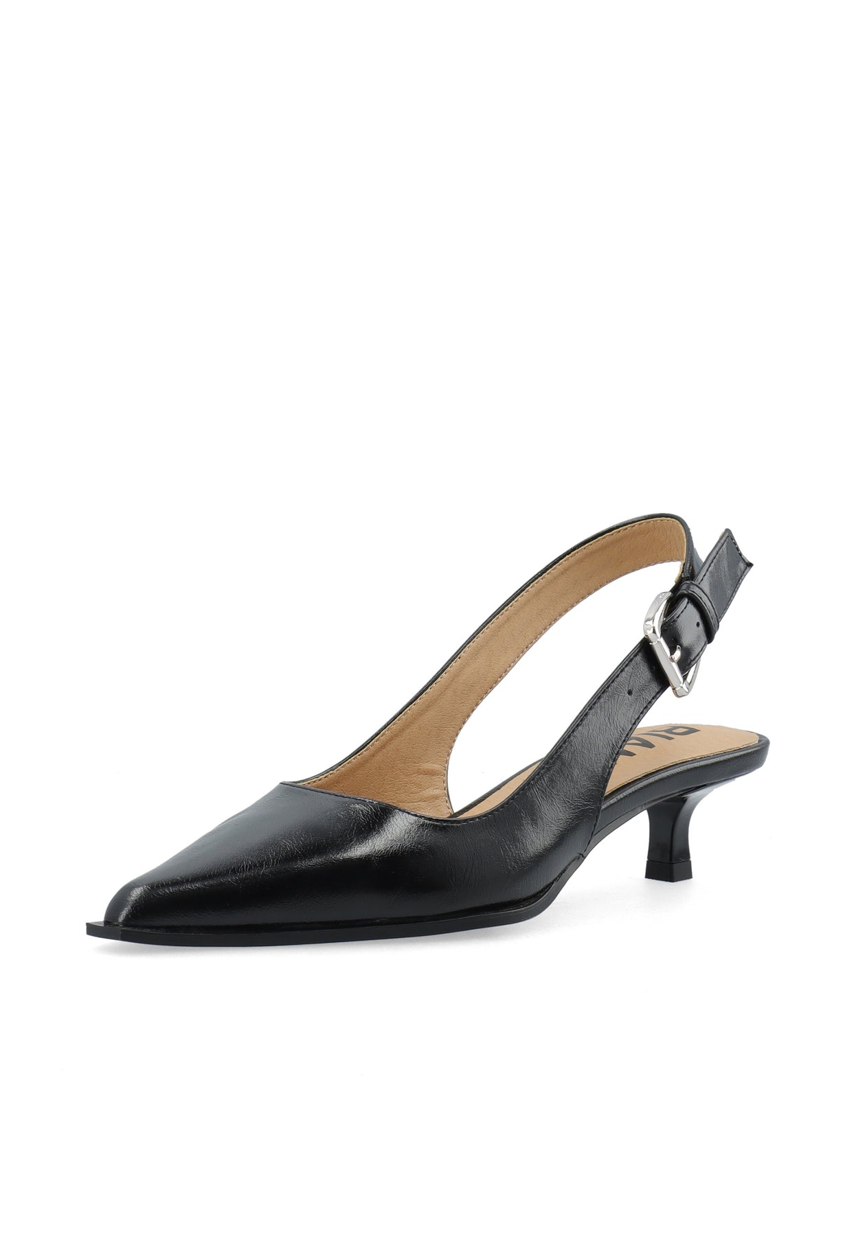 Biaida Slingback Faux Leather - Svart