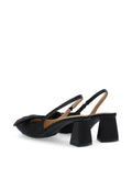 Biamaralyn Slingback Bow Satin - Black