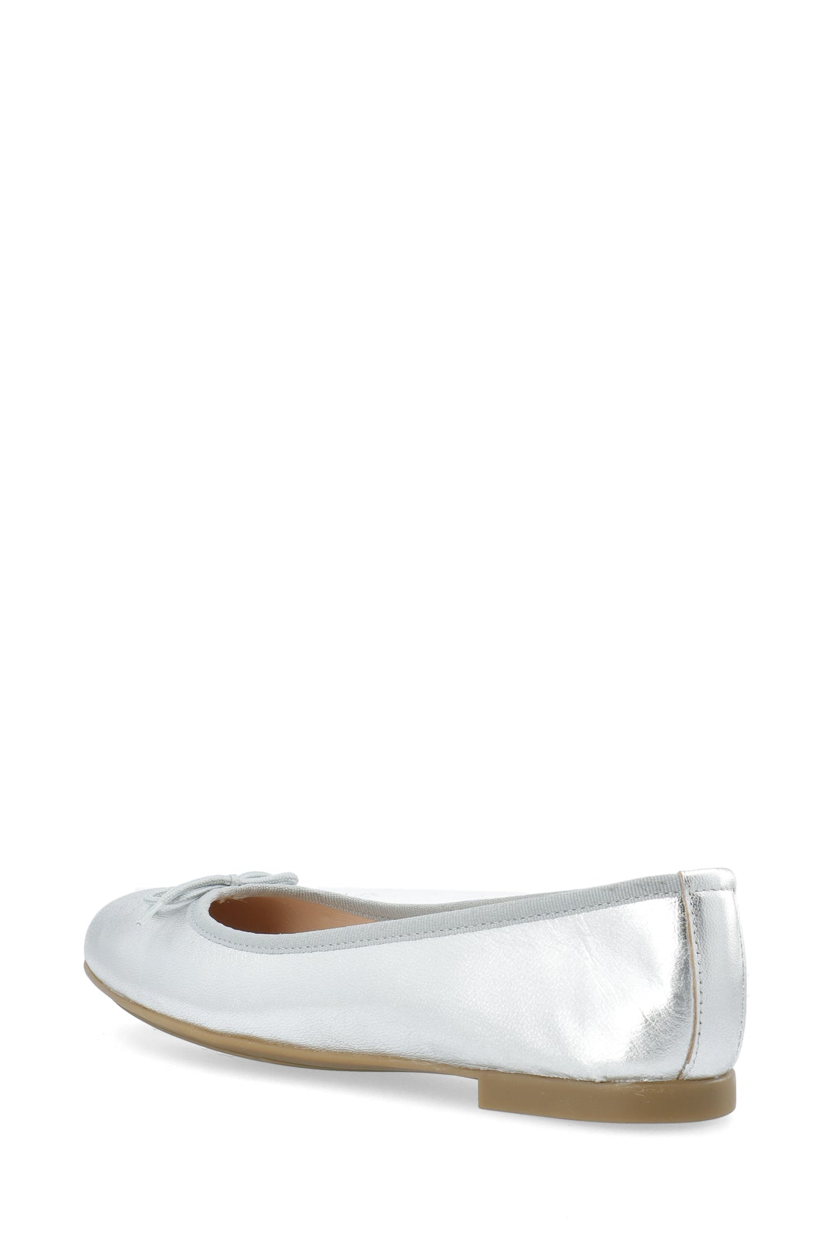 Biamadison Ballerina Metallic Leather - Metallic Silver