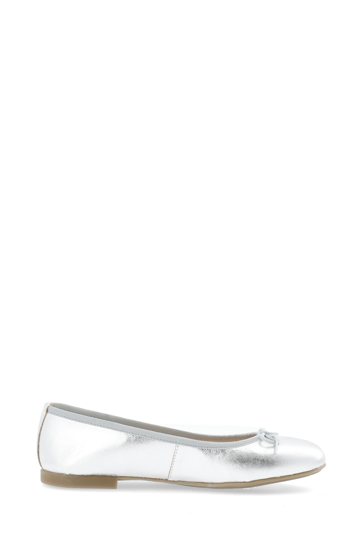 Biamadison Ballerina Metallic Leather - Metallic Silver