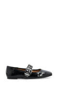 Biarose Karré Mary Jane Flat Faux Leather - Black Patent