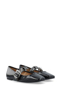 Biarose Karré Mary Jane Flat Faux Leather - Black Patent