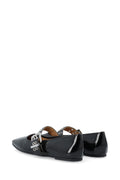 Biarose Karré Mary Jane Flat Faux Leather - Black Patent