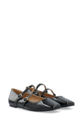 Biarose Karré Double Mary Jane Flat Faux Leather - Svart Lack