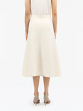 Sian Stickad Midikjol - Soft White