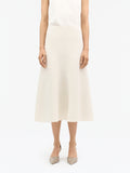 Sian Stickad Midikjol - Soft White