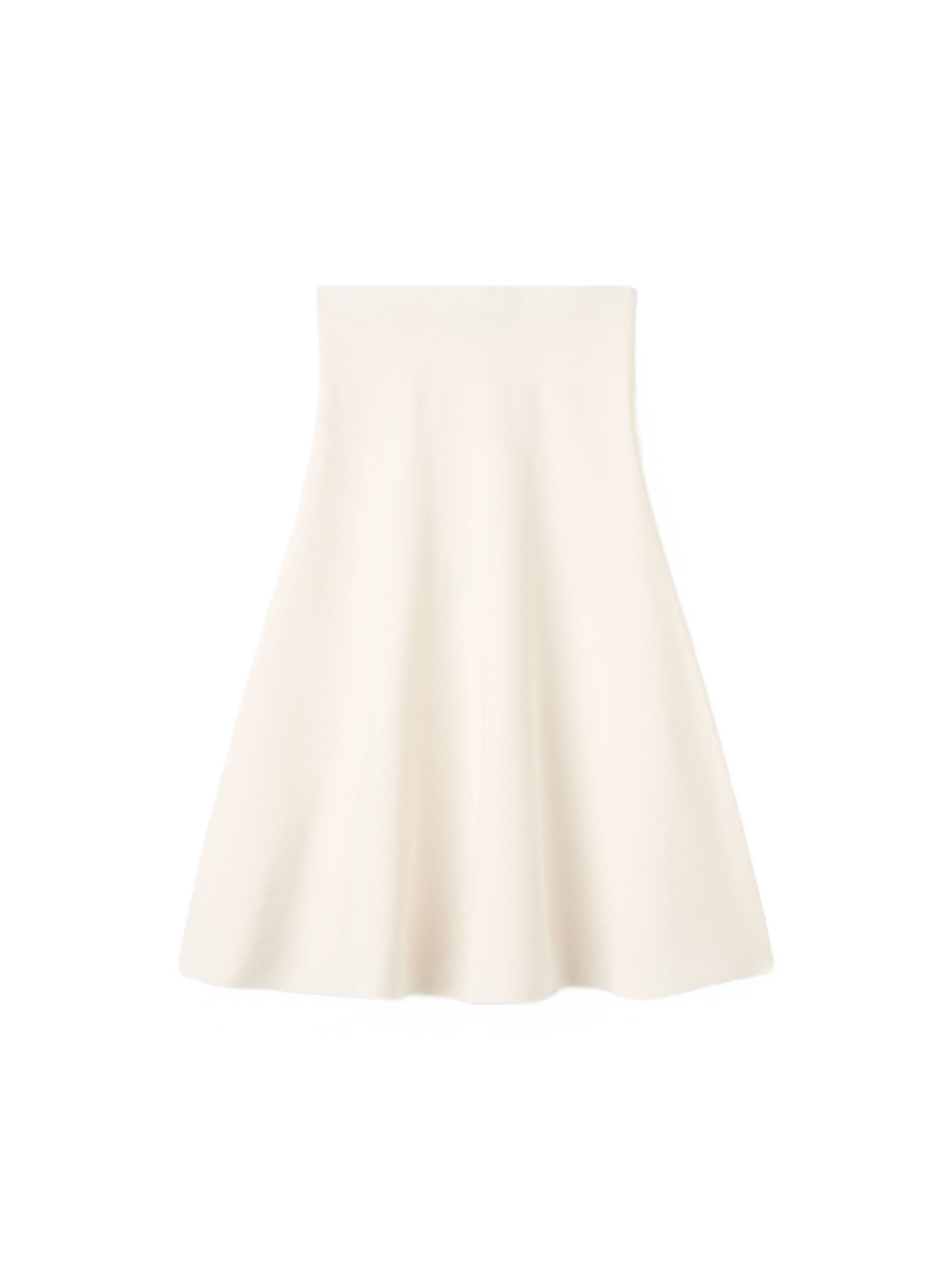 Sian Stickad Midikjol - Soft White
