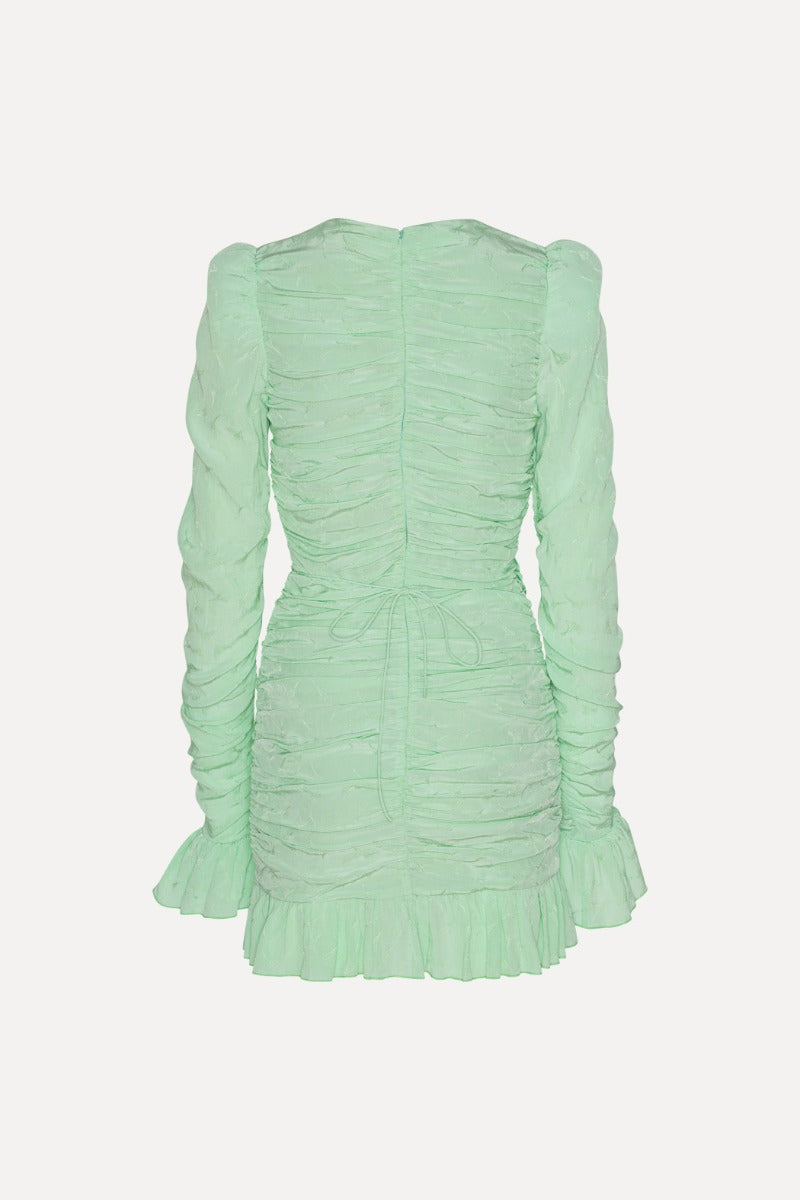 Mini Rose Belt Dress - Fennel Flower / Grayed Jade