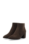 Biadevived Ankelboots Faux Suede - Mörkbrun