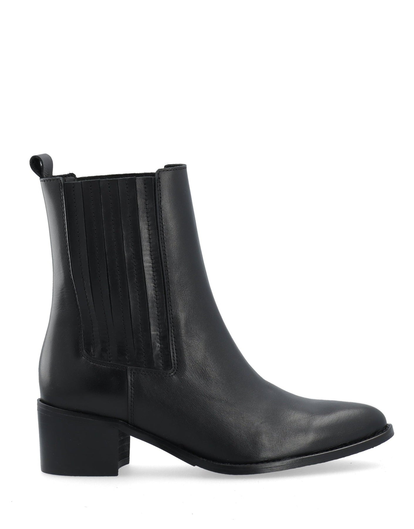 Biacarol Chelsea Boot Smooth Leather - Svart