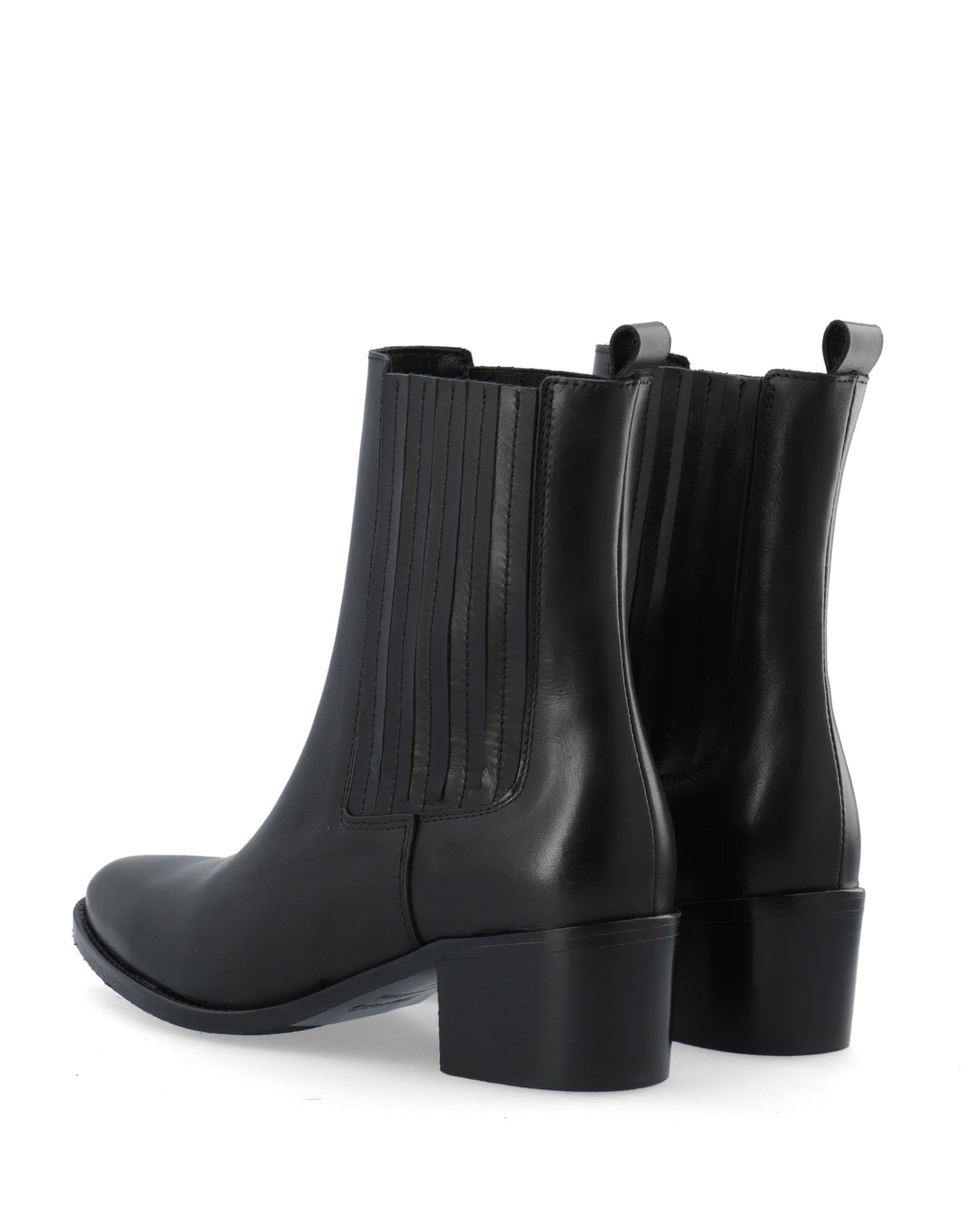 Biacarol Chelsea Boot Smooth Leather - Svart