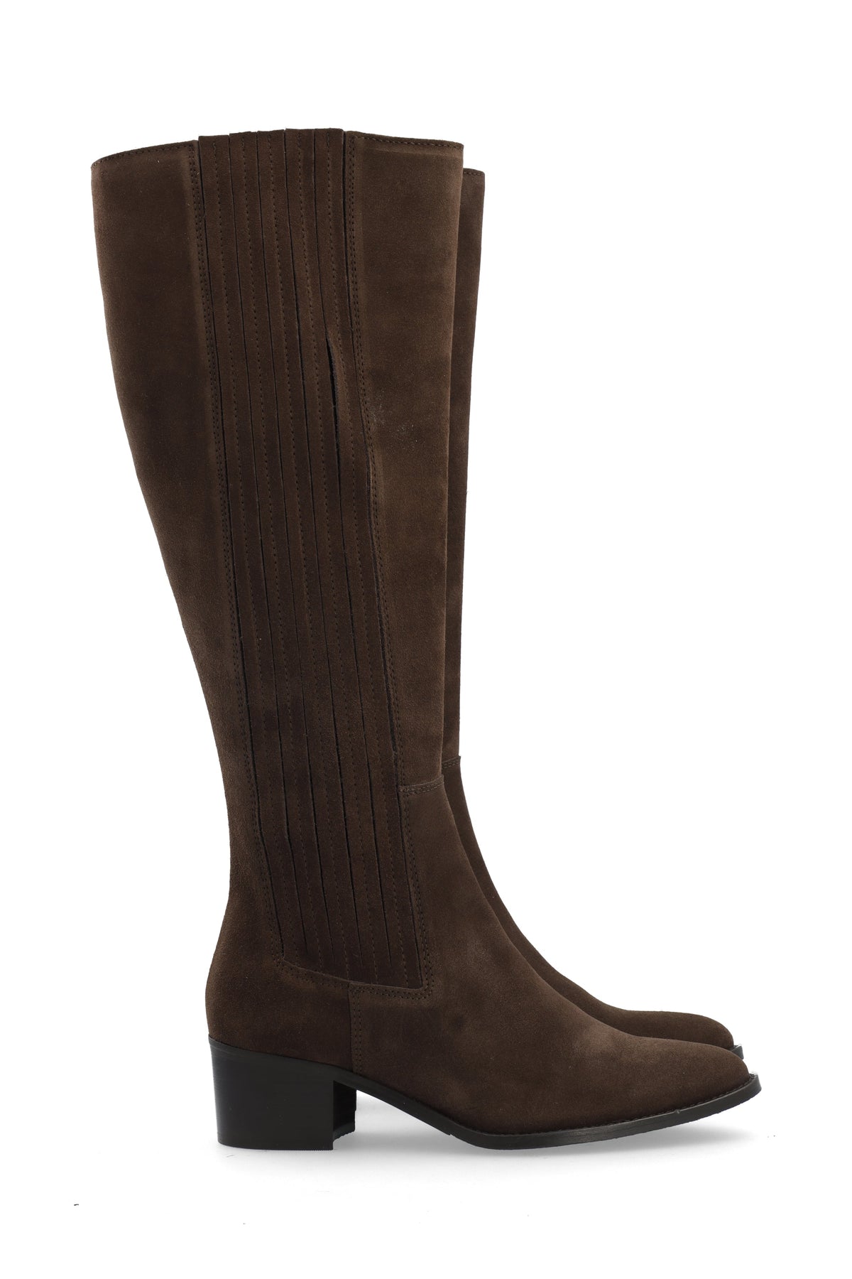 Biacarol Chelsea Knee High Boot Oily Suede - Brun