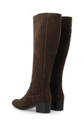 Biacarol Chelsea Knee High Boot Oily Suede - Brun