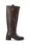 Biamary Knee High Pull On Boots - Brun