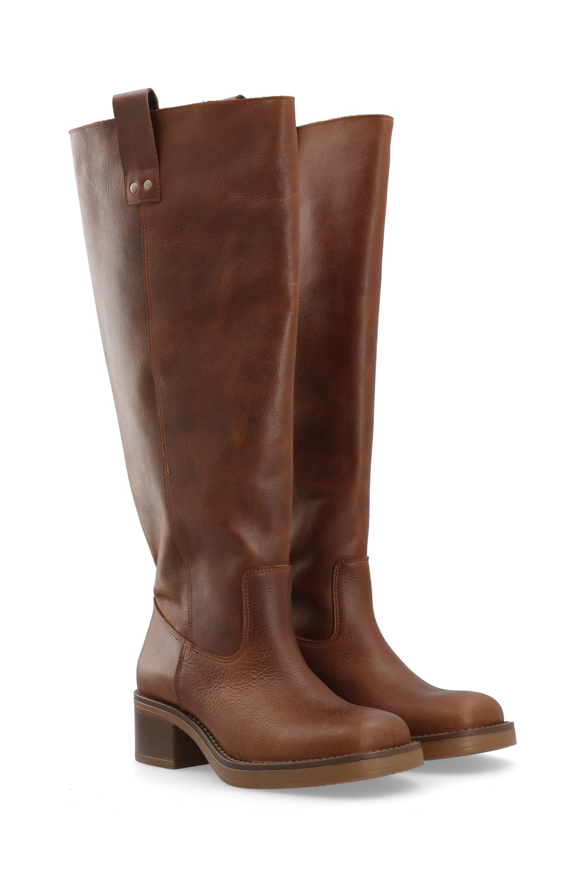 Bianco Biamary Knähöga Boots - Cognac
