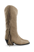 Biajody Fringe Boot Faux Suede - Sand