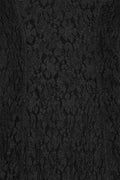 Lace Puff Sleeve Maxi Dress - Black