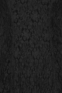 Lace Puff Sleeve Maxi Dress - Black