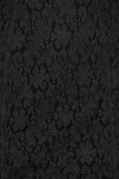 Lace Mini Ls Dress - Black