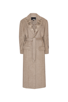Belted Long Coat - Taffy Camel