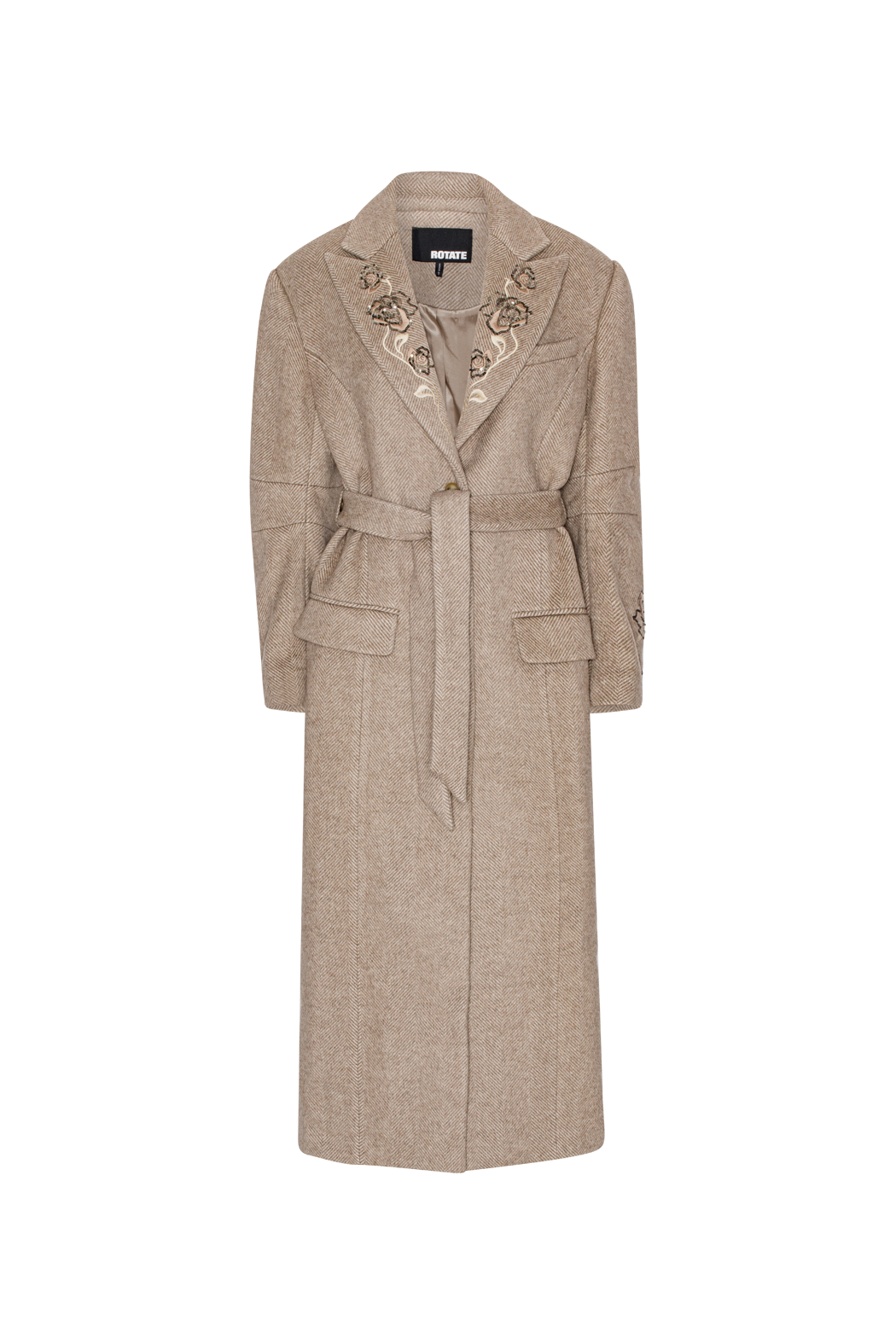 Belted Long Coat - Taffy Camel