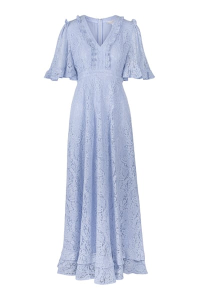 Catalina Maxi Dress - Light Blue Lace