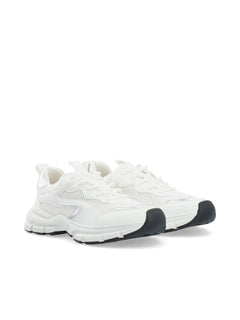 Biaxenia Sneaker Faux Leather - White Silver