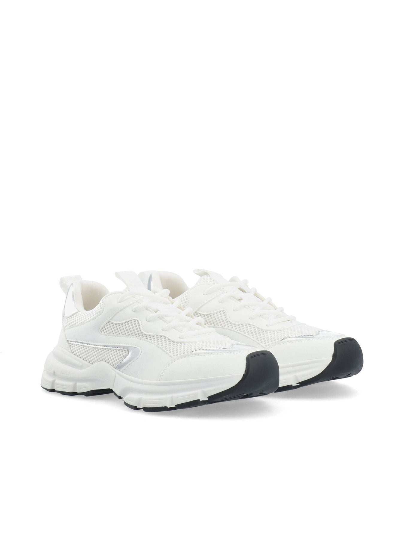 Biaxenia Sneaker Faux Leather - White Silver