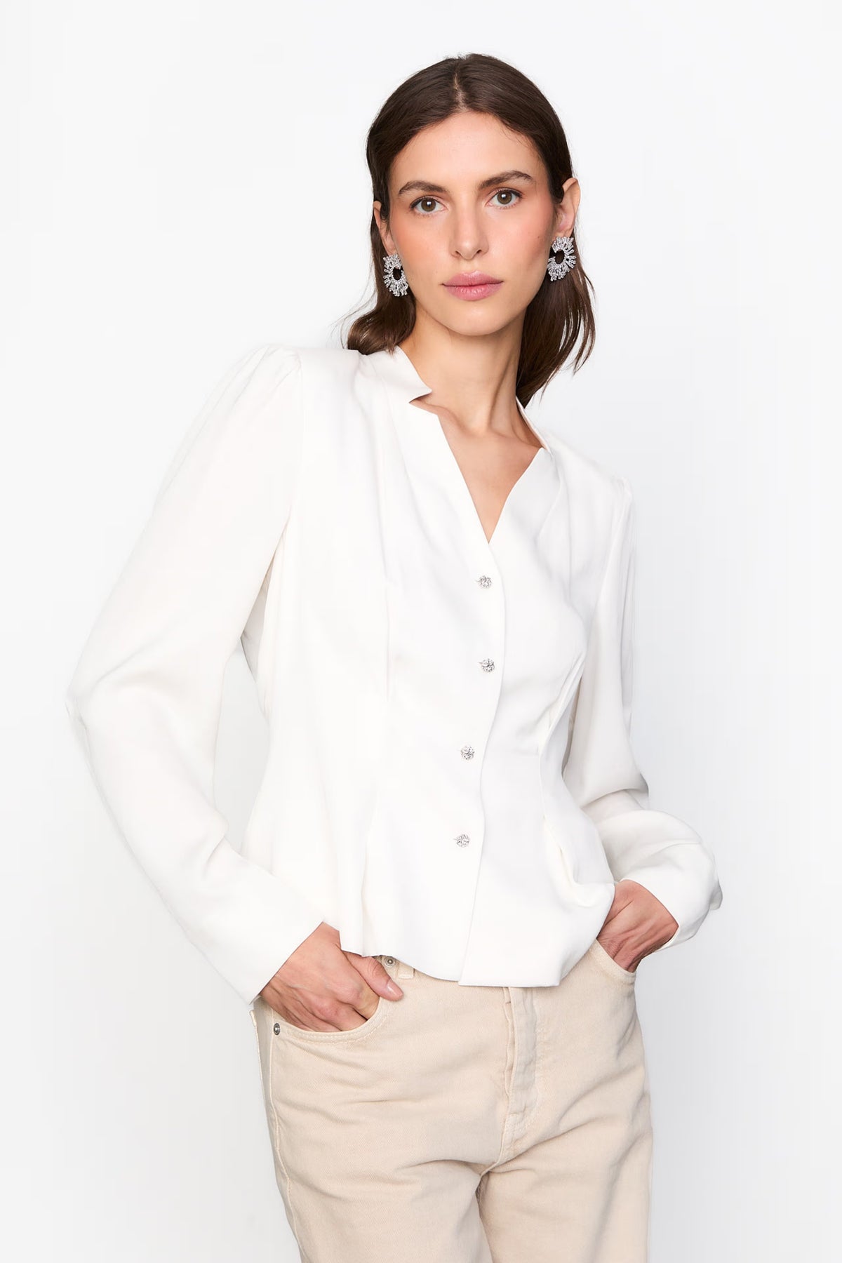 Sue Blouse - Krämvit