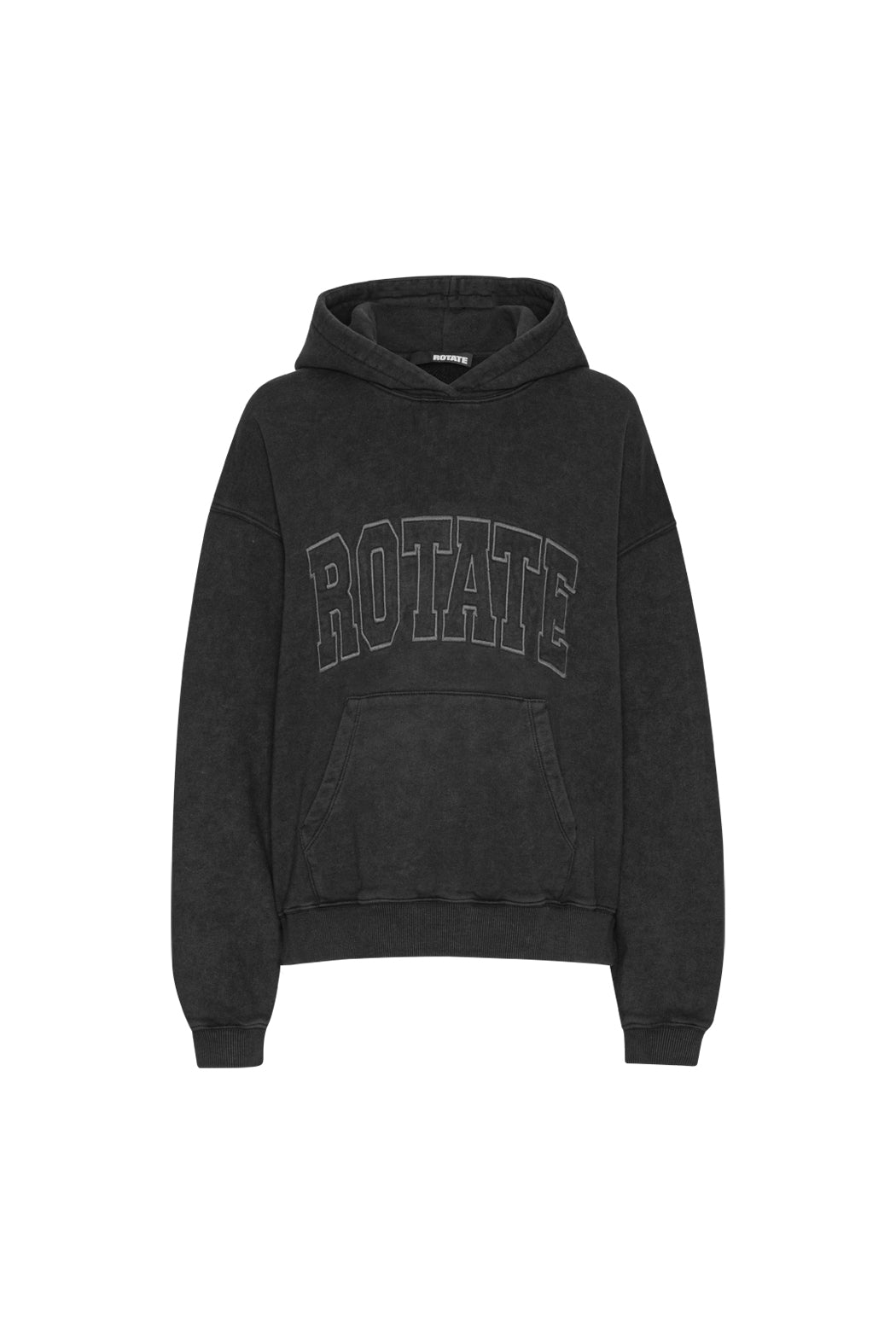 Washed Heavy Sweat Hoodie - Black
