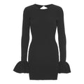 Knit Mini Cutout Dress - Svart