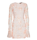 Flower Mesh Mini Dress