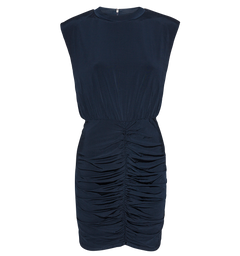 Slinky Ruched Mini Dress - Sky Captain (Dark Blue)