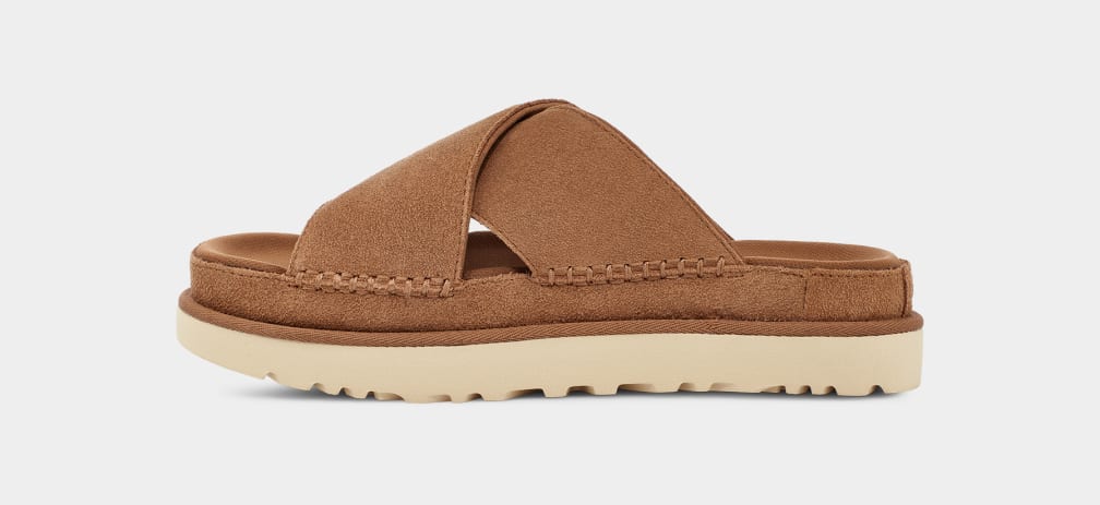 W Goldenstar Cross Slide - Chestnut