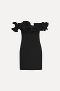 Mini Ruffle Dress - Black