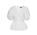 Puff Sleeve Bubble Top - Bright White
