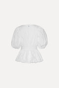 Puff Sleeve Bubble Top - Bright White
