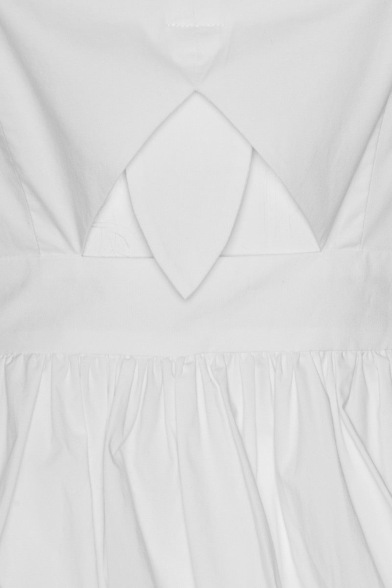 Puff Sleeve Bubble Top - Bright White