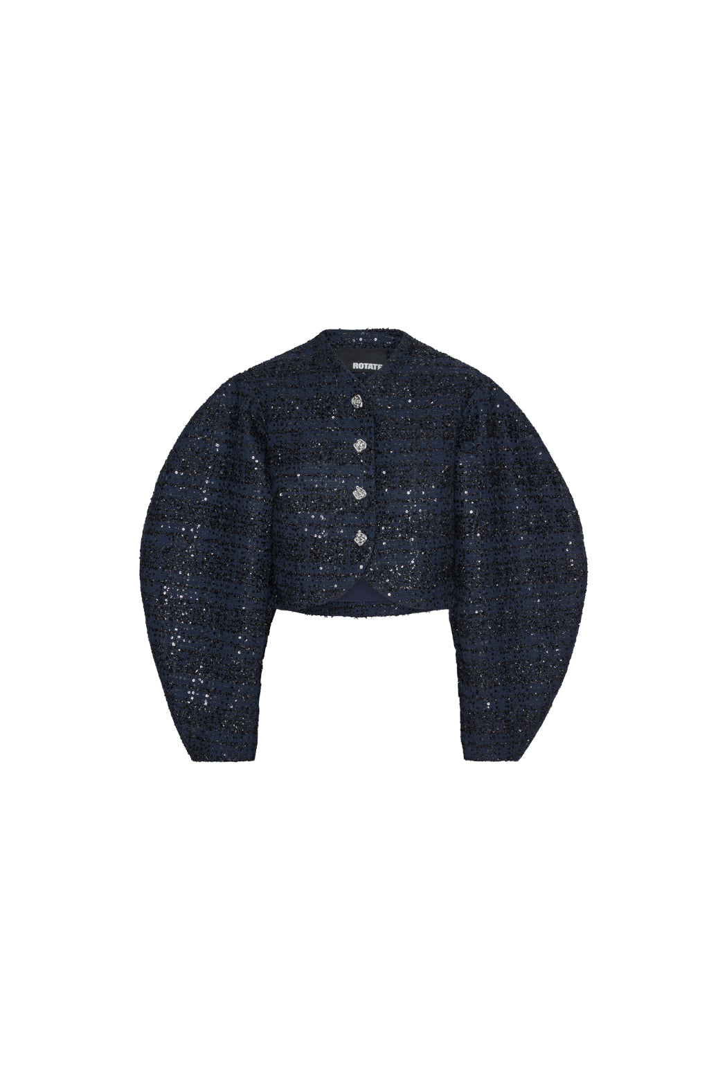 Boucle Short Jacket - Navy Blazer