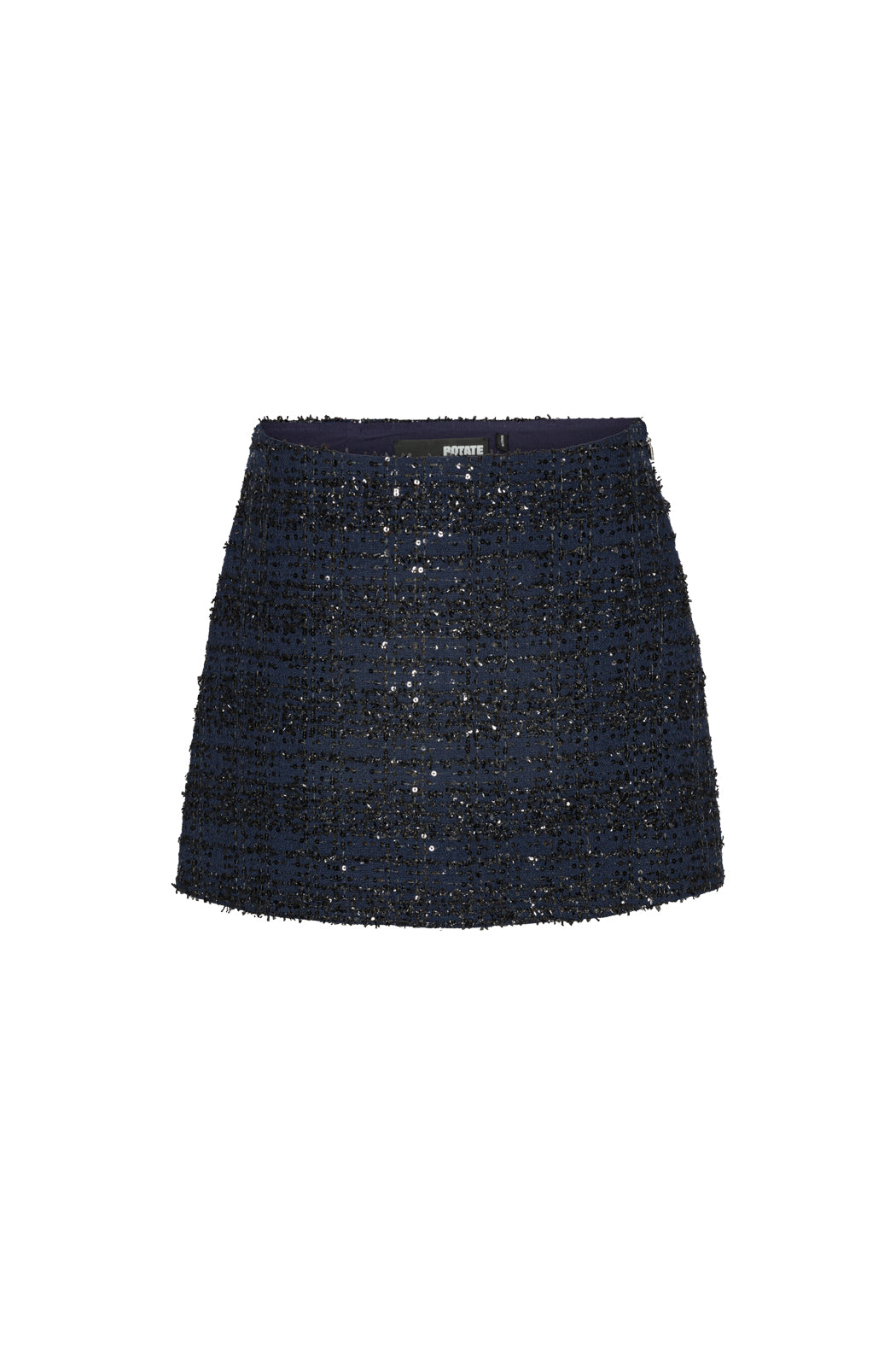 ROTATE Birger Christensen Bouclé minikjol - Navy Blazer