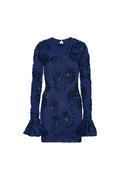 3D Mesh Mini Dress - Navy Blazer