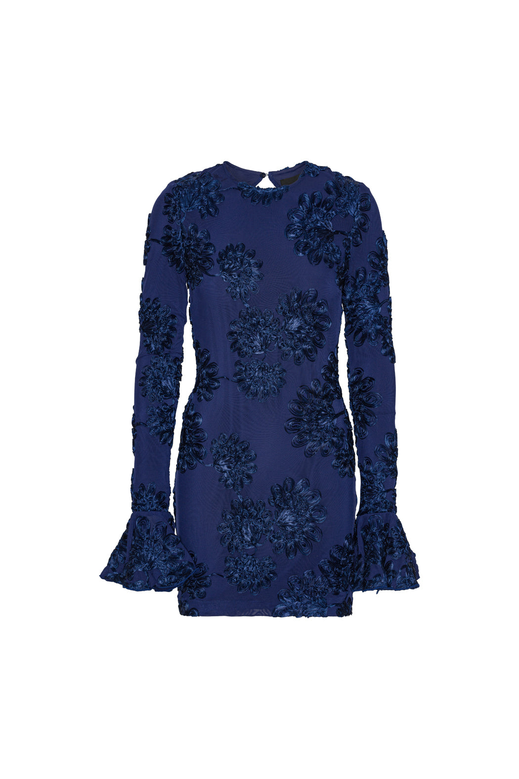 3D Mesh Mini Dress - Navy Blazer