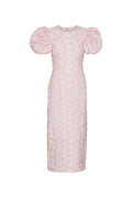 Jacquard Midi Puffy Dress - Ballerina