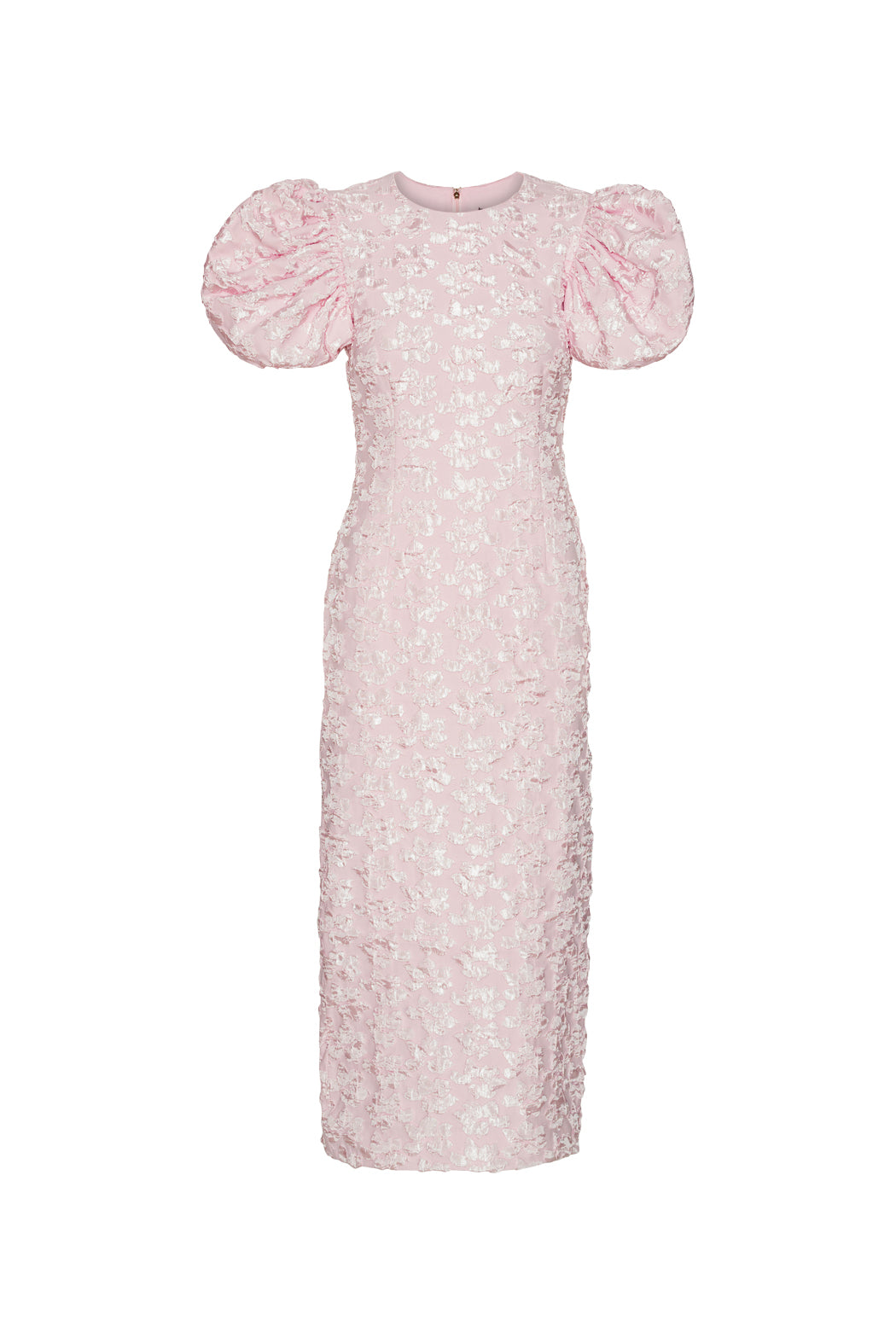 Jacquard Midi Puffy Dress - Ballerina