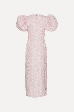 Jacquard Midi Puffy Dress - Ballerina