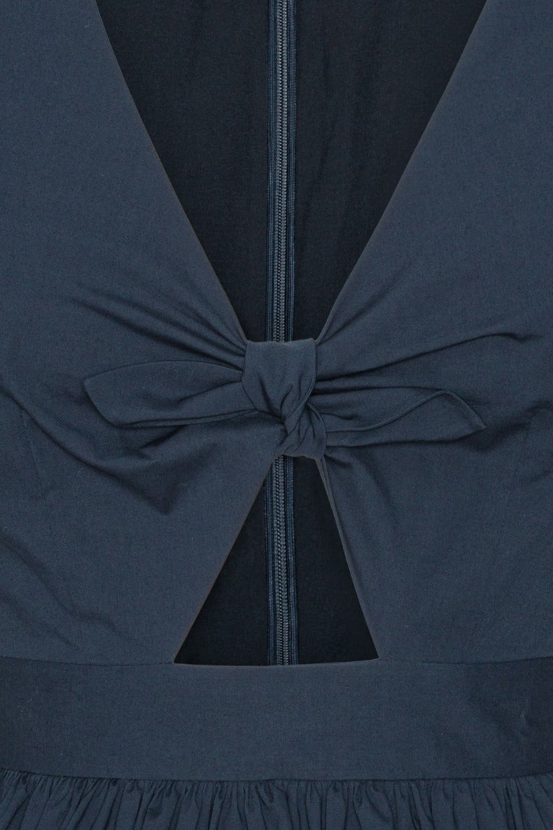 Puff Sleeve Bubble Top - Navy Blazer