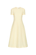 Jacquard Flared Dress - Winter White