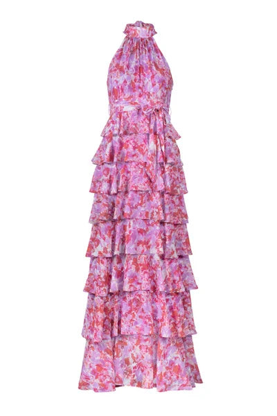 Angel Maxi Dress (Halterneck) - Lilac Dreams