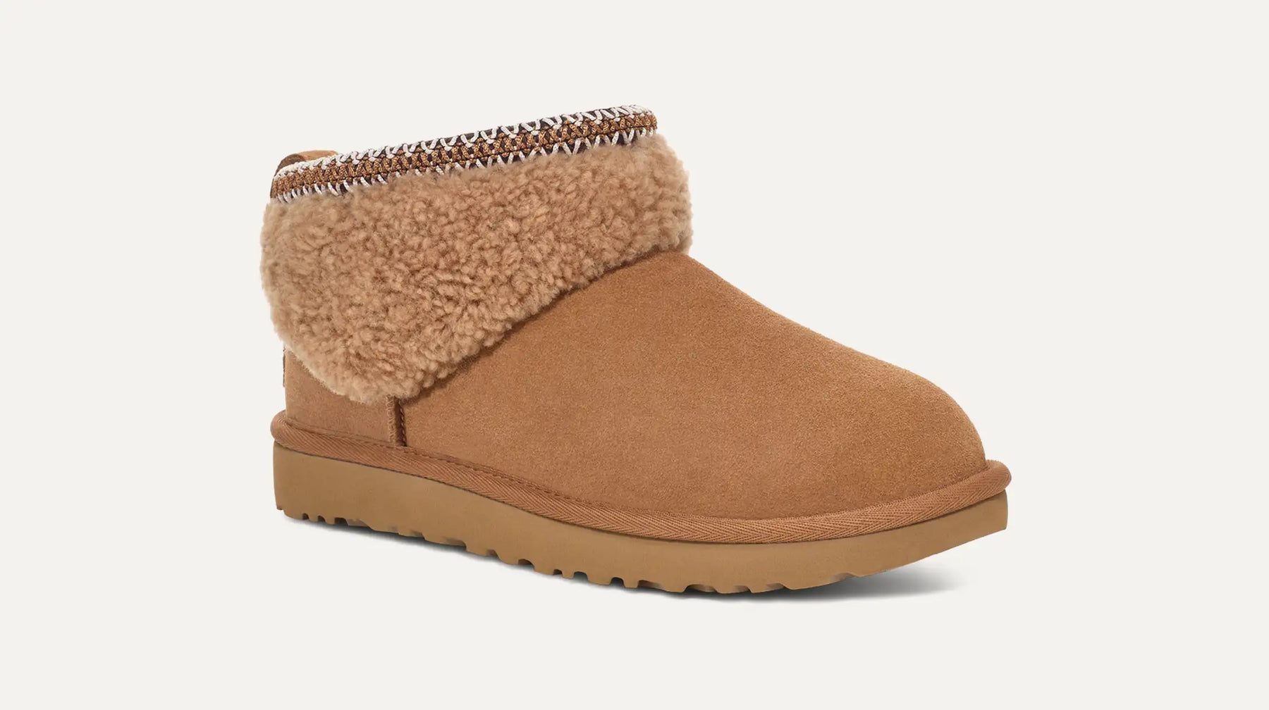 UGG W Classic Ultra Mini Maxi Curly - Chestnut